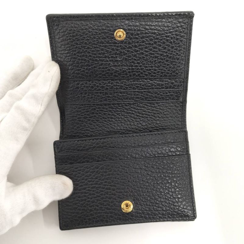 Gucci GG Marmont Bifold Wallet Leather Black