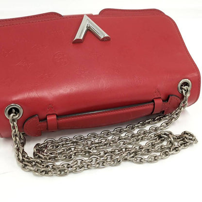 Louis Vuitton Very Chain Shoulder Bag Leather Ruby Red
