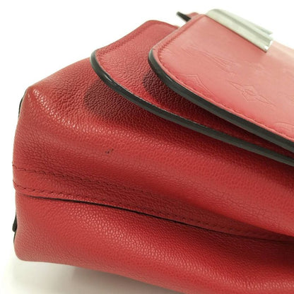 Louis Vuitton Very Chain Shoulder Bag Leather Ruby Red