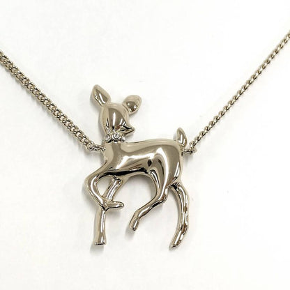 Chanel Long Necklace CC Logo Bambi Plated Gold