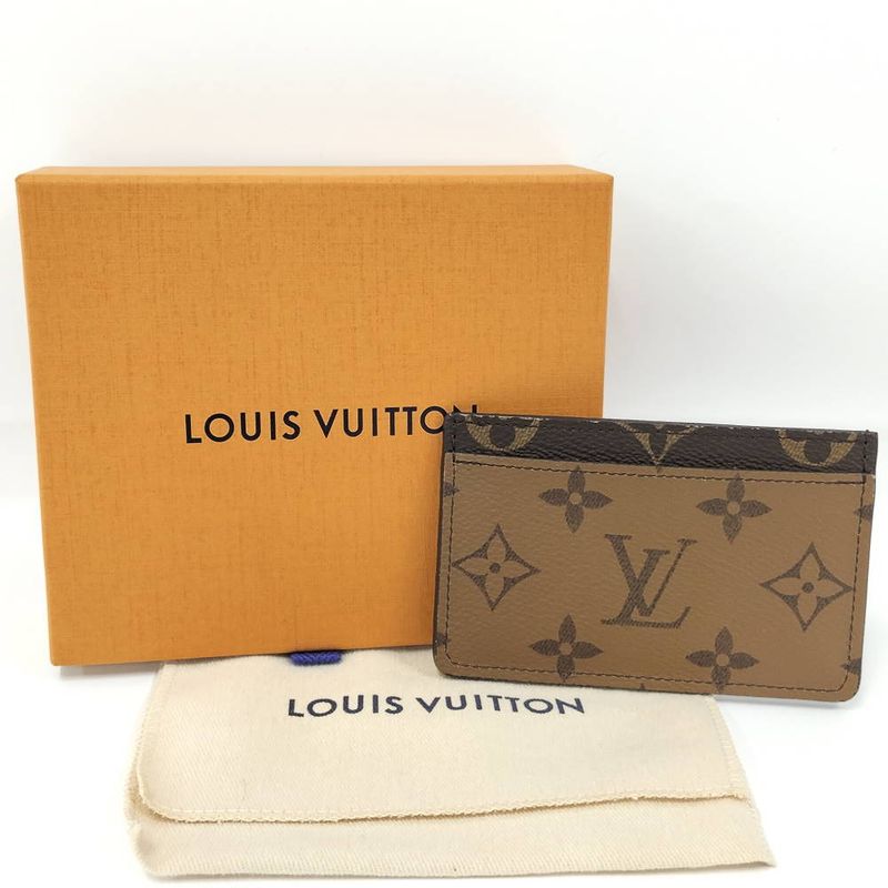 Louis Vuitton Card Case Business Holder Sample Monogram Reverse