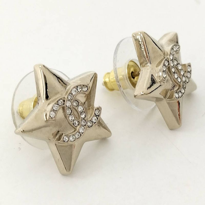 Chanel Earrings Star Gold