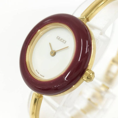 Gucci Watch Change Bezel Quartz SS White Dial 11 12.2