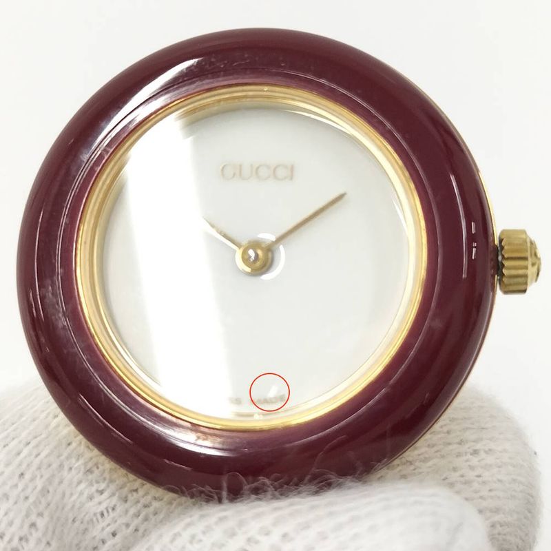 Gucci Watch Change Bezel Quartz SS White Dial 11 12.2