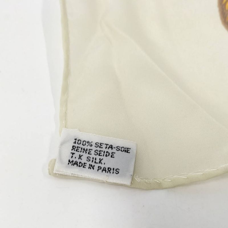 Chanel Scarf Large Sunflower CC Logo Silk