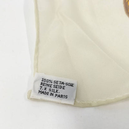 Chanel Scarf Large Sunflower CC Logo Silk