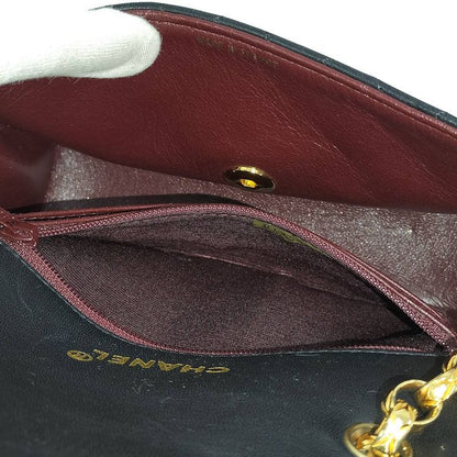 Chanel Diana Chain Shoulder Bag Leather Black