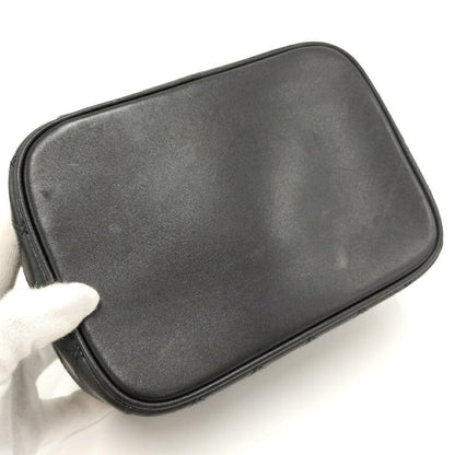 Chanel Vanity Bag Bicolor Leather Black