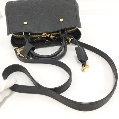 Louis Vuitton Montaigne BB 2-Way Bag Monogram Empreinte Noir Black