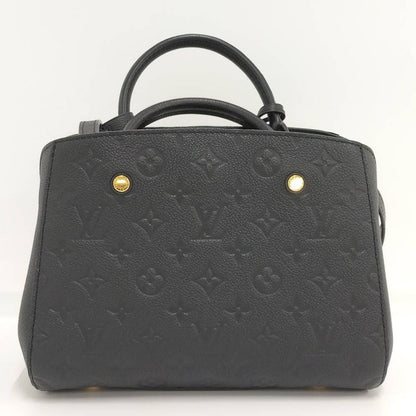 Louis Vuitton Montaigne BB 2-Way Bag Monogram Empreinte Noir Black