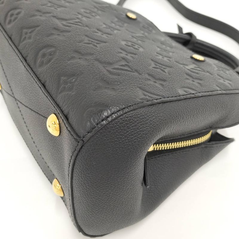 Louis Vuitton Montaigne BB 2-Way Bag Monogram Empreinte Noir Black