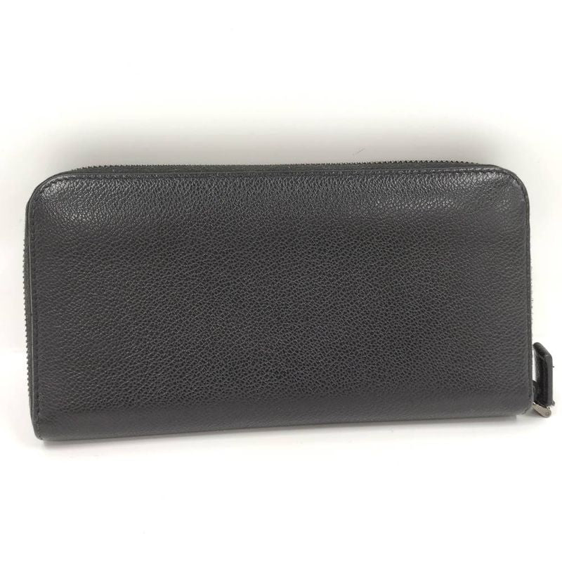 Prada Zip Around Wallet Leather Black