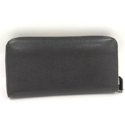 Prada Zip Around Wallet Leather Black