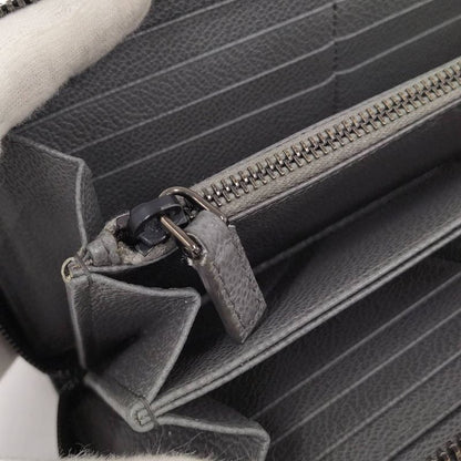 Prada Zip Around Wallet Leather Black