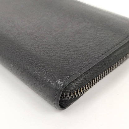 Prada Zip Around Wallet Leather Black