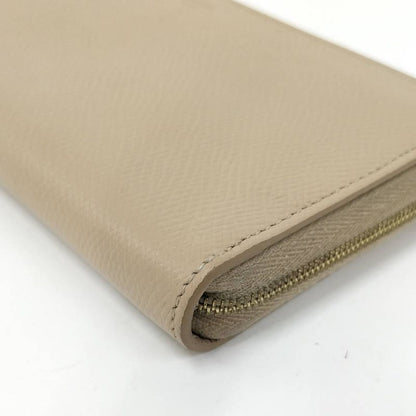 Celine Zip Around Wallet Leather Beige