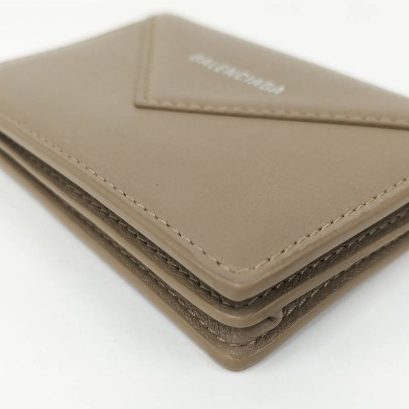 Balenciaga Card Case Leather Beige