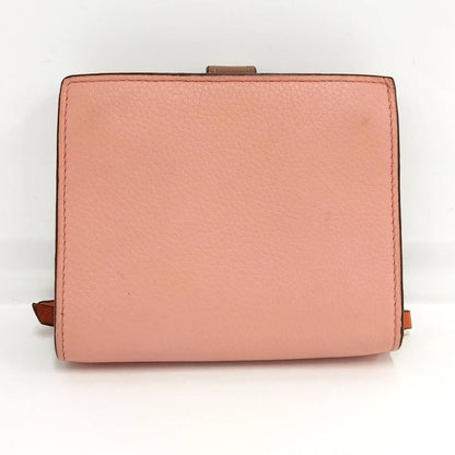 Loewe Compact Zip Wallet Anagram Leather Pink Orange