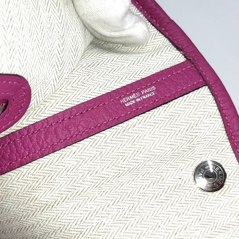 Hermes Garden Party PM Tote Negonda Pink Purple