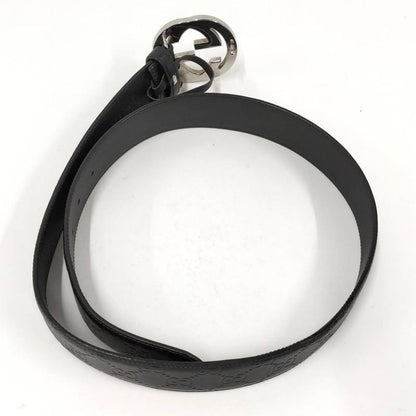 Gucci Interlocking Belt Leather Black