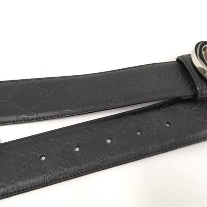 Gucci Interlocking Belt Leather Black