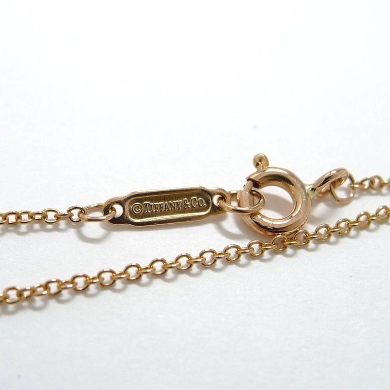 Tiffany & Co Necklace Oval Keychain 18k Pink Gold
