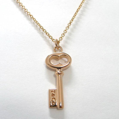 Tiffany & Co Necklace Oval Keychain 18k Pink Gold