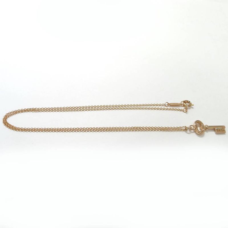 Tiffany & Co Necklace Oval Keychain 18k Pink Gold