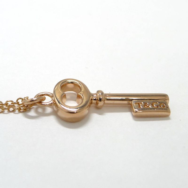 Tiffany & Co Necklace Oval Keychain 18k Pink Gold
