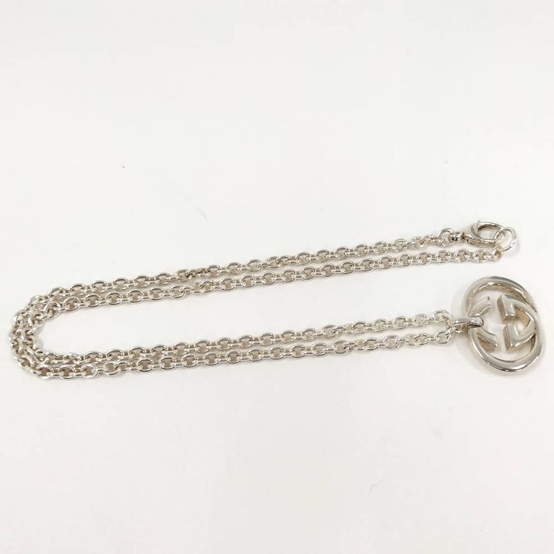 Gucci Interlocking Necklace Silver