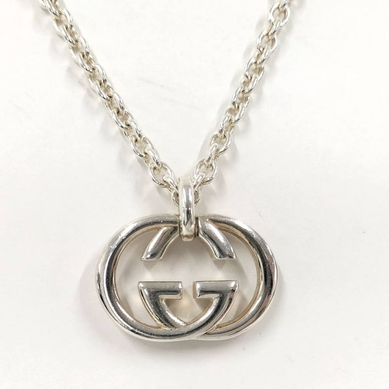 Gucci Interlocking Necklace Silver