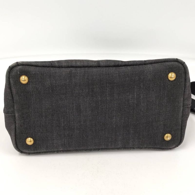 Prada Canapa 2-Way Bag Canvas Black