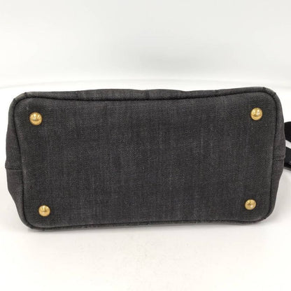 Prada Canapa 2-Way Bag Canvas Black