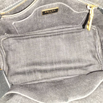 Prada Canapa 2-Way Bag Canvas Black