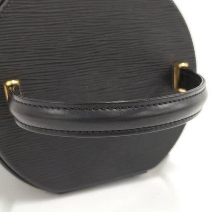 Louis Vuitton Cannes Handbag Vanity Bag Epi Noir Black