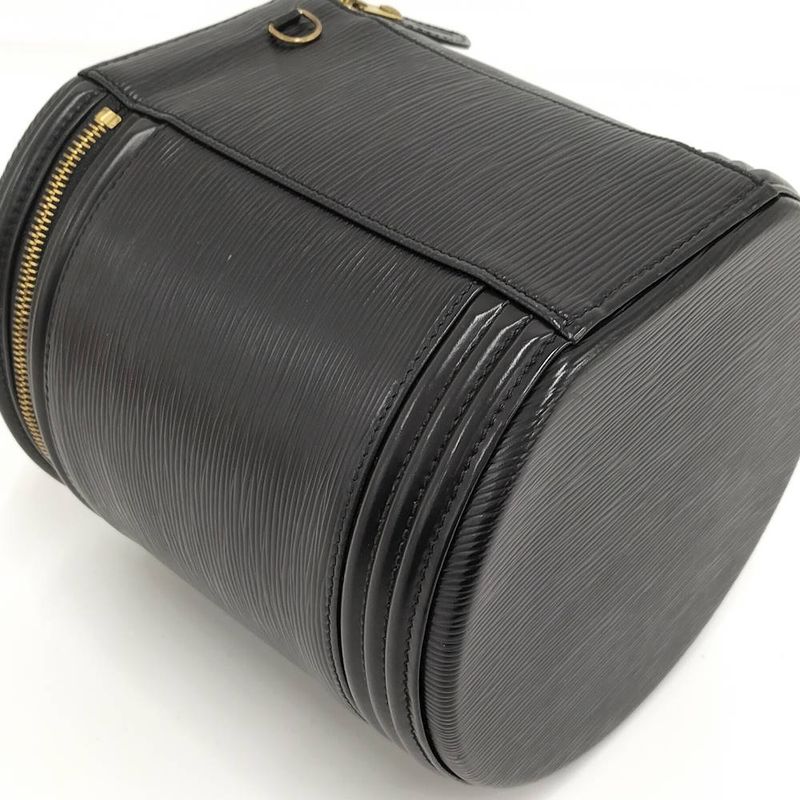 Louis Vuitton Cannes Handbag Vanity Bag Epi Noir Black