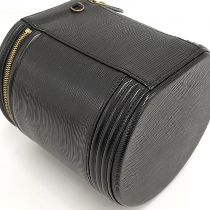 Louis Vuitton Cannes Handbag Vanity Bag Epi Noir Black