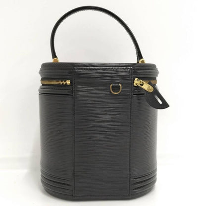 Louis Vuitton Cannes Handbag Vanity Bag Epi Noir Black