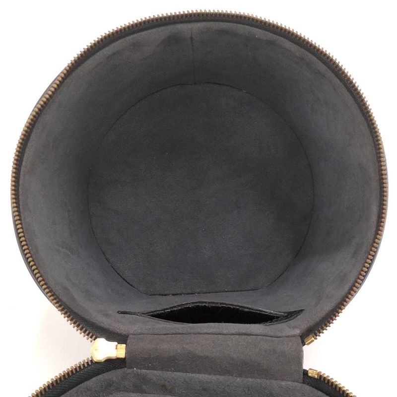 Louis Vuitton Cannes Handbag Vanity Bag Epi Noir Black