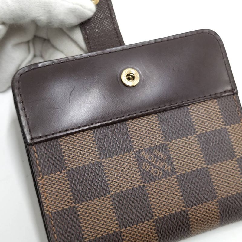 Louis Vuitton Compact Zip Bifold Wallet Damier Ebene