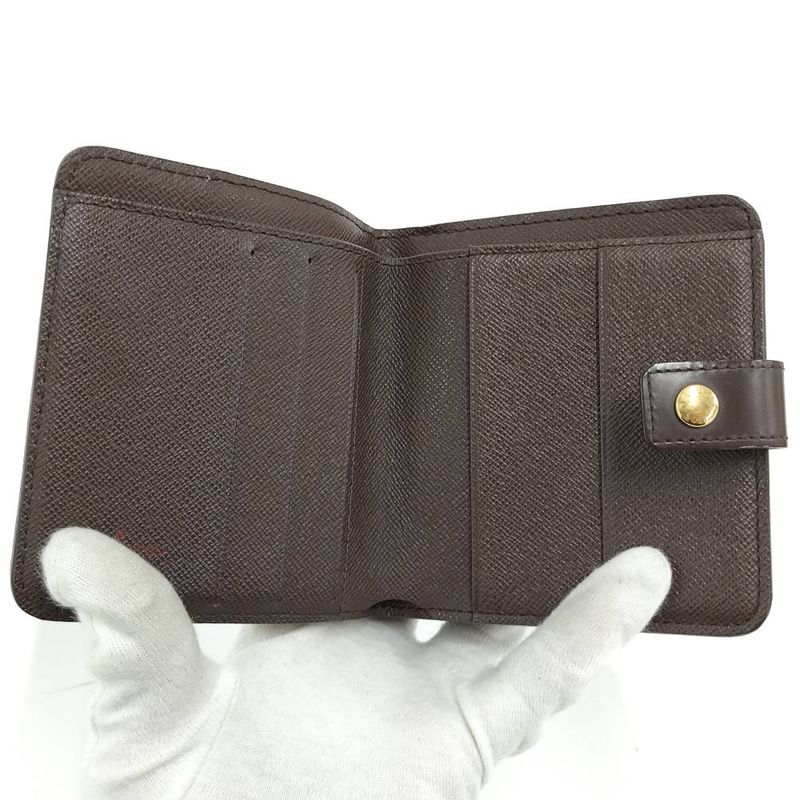 Louis Vuitton Compact Zip Bifold Wallet Damier Ebene