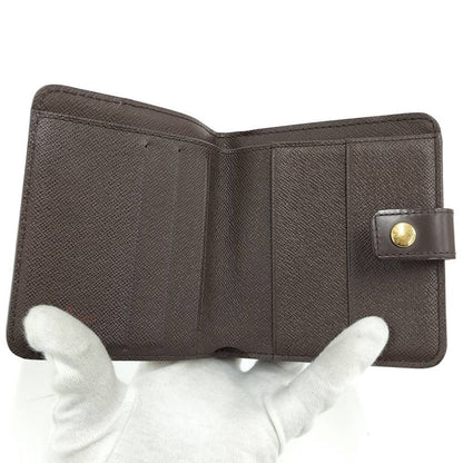Louis Vuitton Compact Zip Bifold Wallet Damier Ebene
