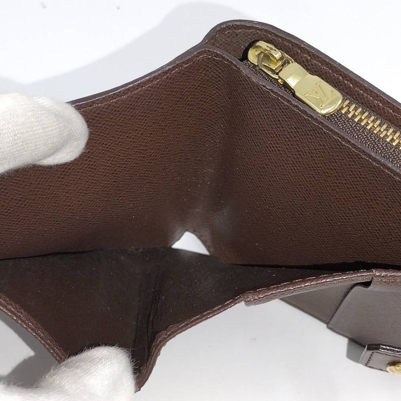 Louis Vuitton Compact Zip Bifold Wallet Damier Ebene