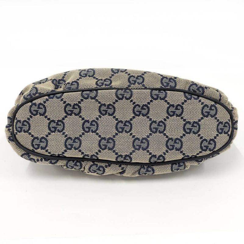Gucci Pouch GG Canvas Leather Navy