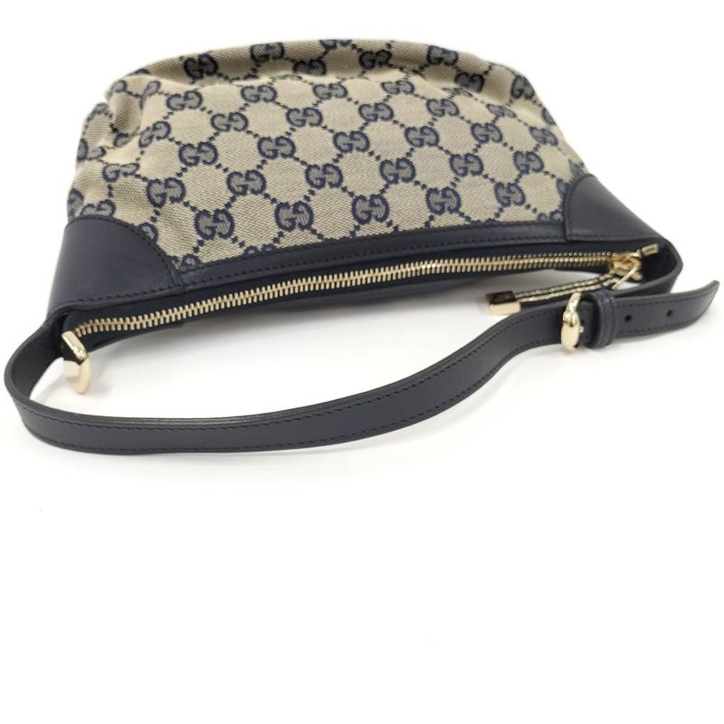 Gucci Pouch GG Canvas Leather Navy