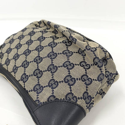 Gucci Pouch GG Canvas Leather Navy