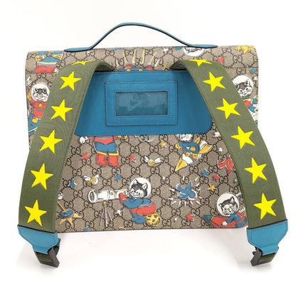 Gucci Backpack Sac Children's GG Supreme Gray Blue