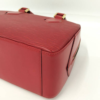 Louis Vuitton Blanc Handbag Epi Leather Red
