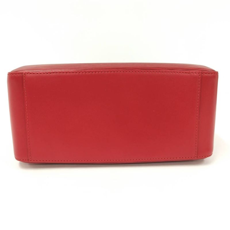 Louis Vuitton Blanc Handbag Epi Leather Red
