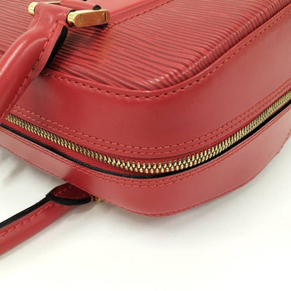 Louis Vuitton Blanc Handbag Epi Leather Red